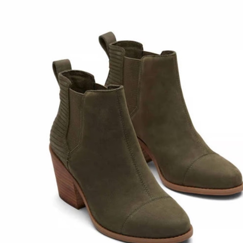 Toms Olive Ankle Boots